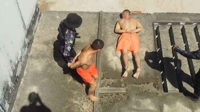 Detentos tentam fuga e são capturados no telhado de presídio no Ceará