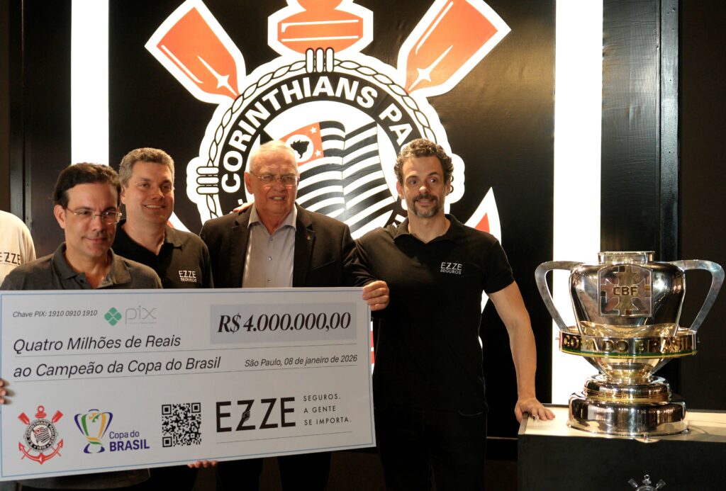 EZZE Seguros premia o Corinthians pelo título da Copa do Brasil em 2025.